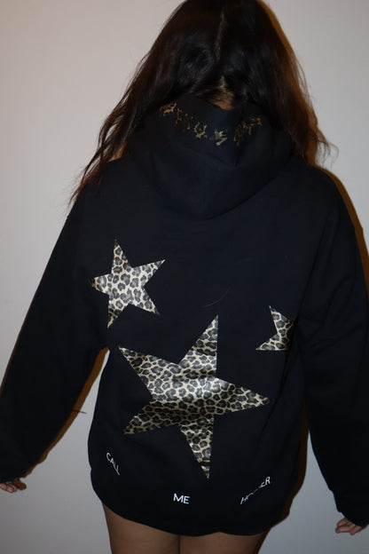 CHEETAH PRINT STAR SWEATSHIRT