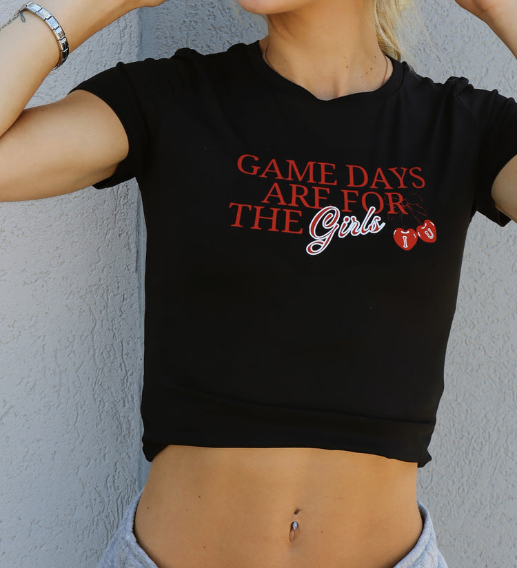 "game days are for the girls" tee