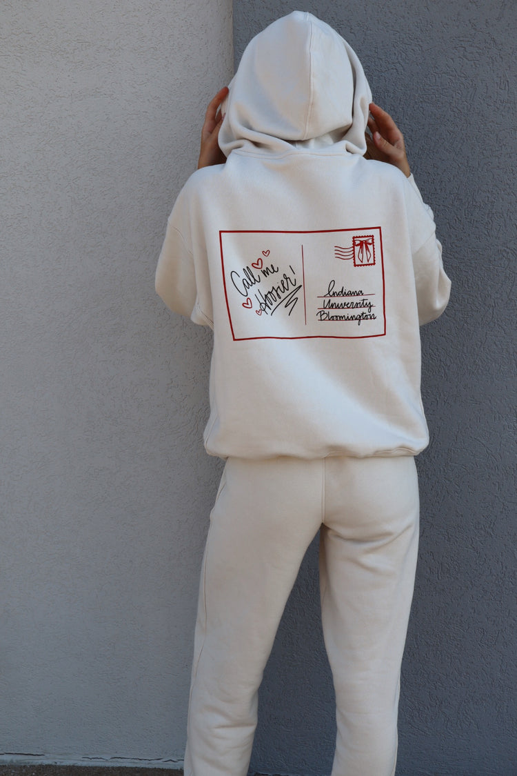 Call Me Hoosier postcard sweat set